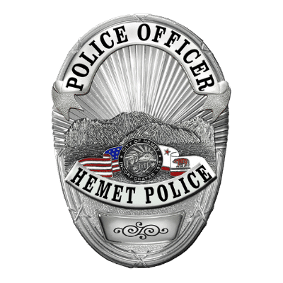hemet badge