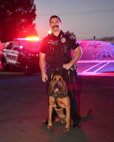 Hemet PD Officer Tabor and K9 Duke