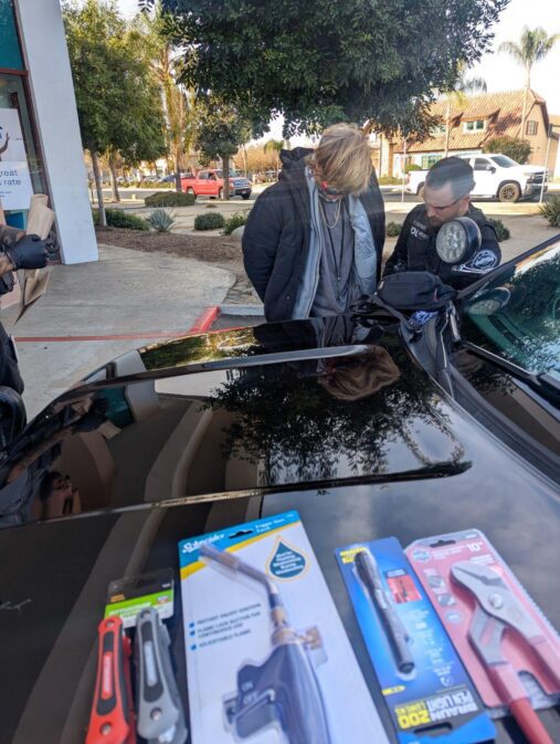 Photo of detained suspected theft subject