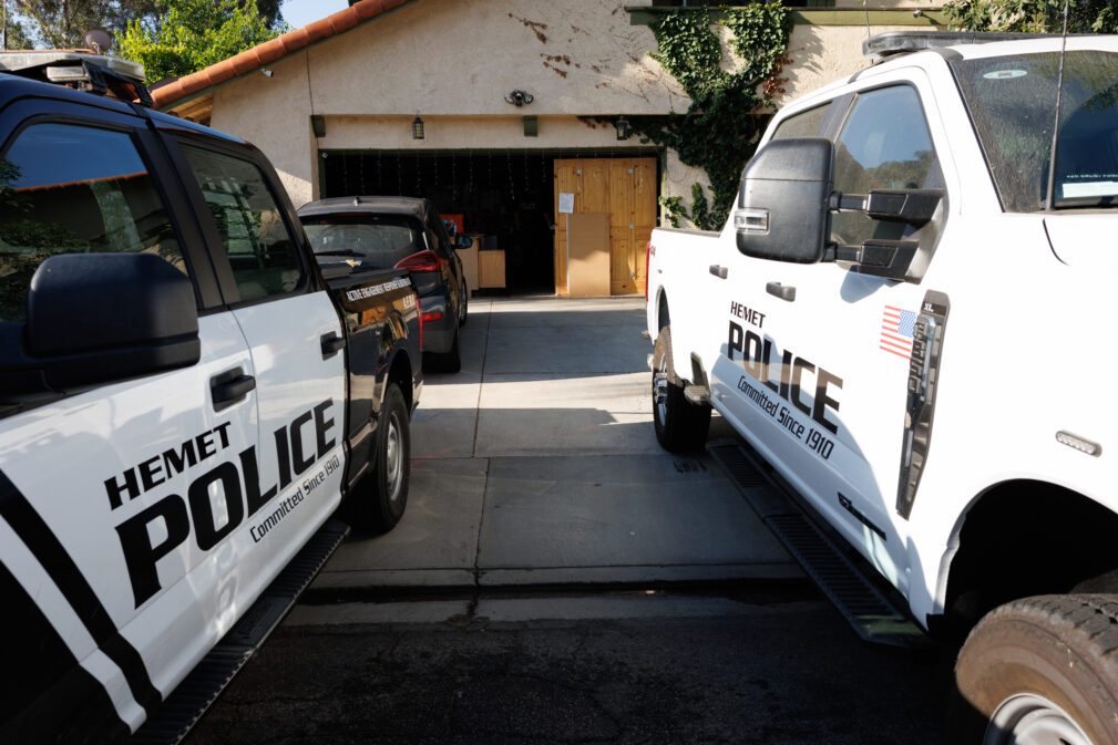 photo of hemet police department vehicles 